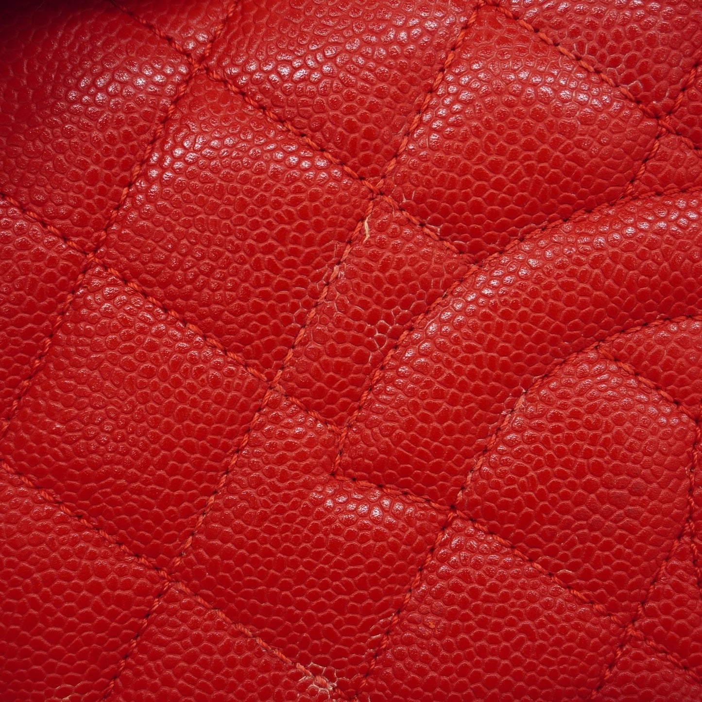 CHANEL   Matelasse Chain Shoulder Women's Leather Tote Bag Red Color