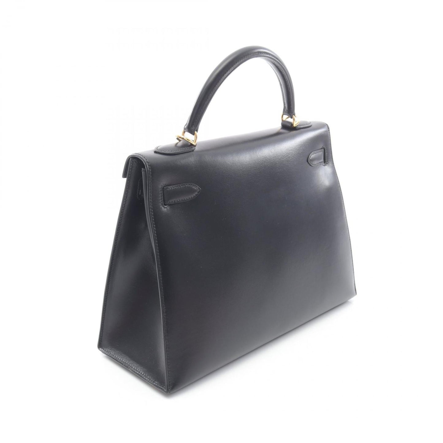 Hermes Black Box Calf Leather Handbag ( )