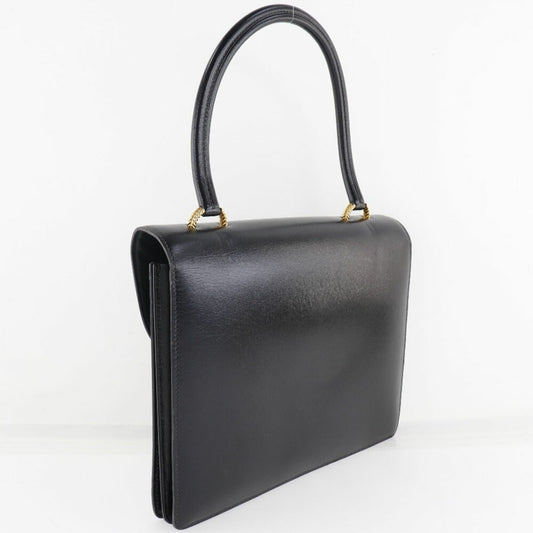 Hermes Black Box Calf Leather Handbag ( )