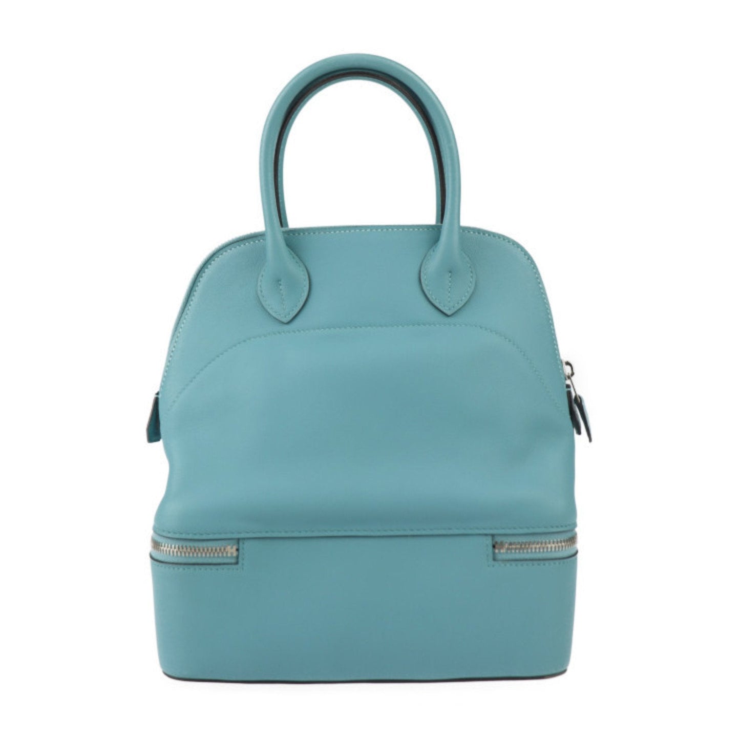 Hermes Blue Atoll Swift Leather Handbag Tote Bag ( )