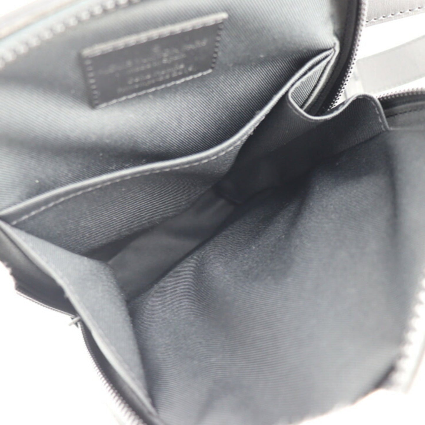 LOUIS VUITTON Utility Side Bag Shoulder M53298 Taurillon Leather Black Orange Body Pouch