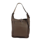 Hermes Brown Taurillon Clemence Leather Handbag Shoulder Bag Tote Bag ( )