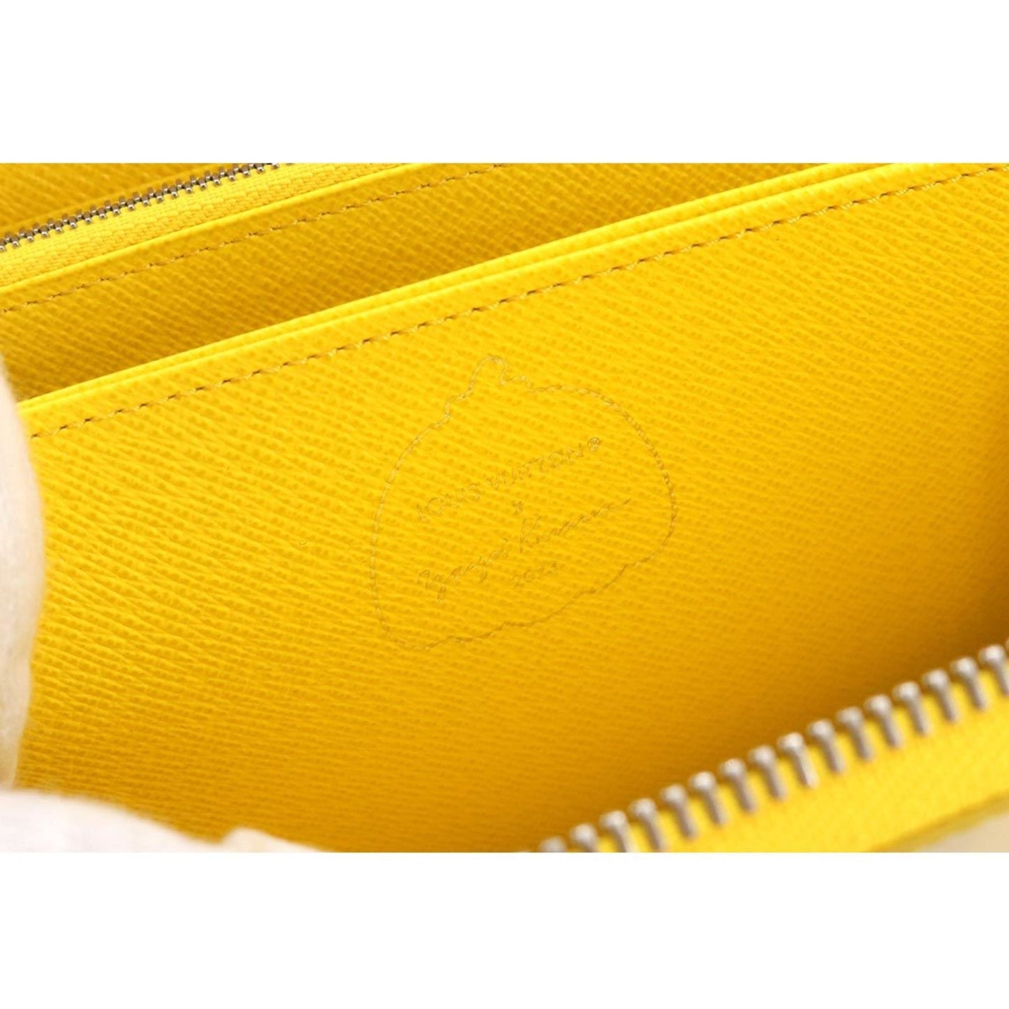 LOUIS VUITTON Epi Infinity Dot LVxYK Zippy Wallet Round Zipper Long Leather Jaune M81960 RFID