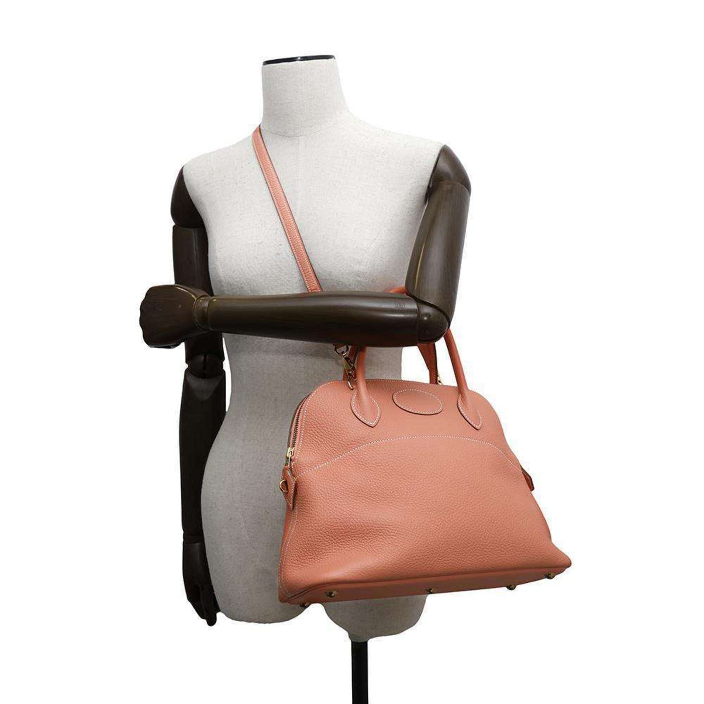 Hermes Bolide Crevette Taurillon Clemence Leather Handbag ( )