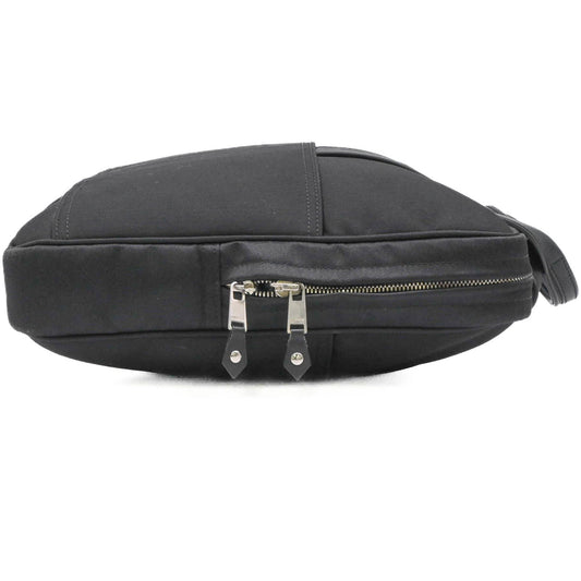 Hermes Acapulco Black Canvas Leather Handbag ( )
