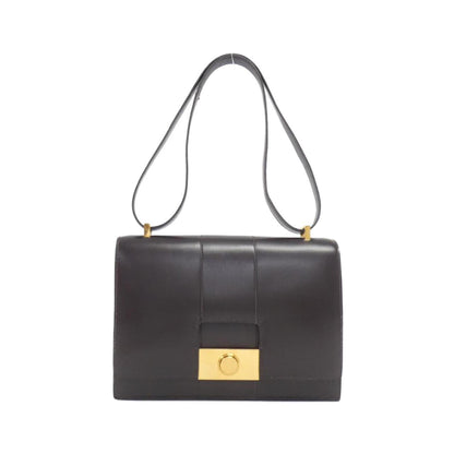 Hermes Ebene Box Calf Leather Shoulder Bag ( )