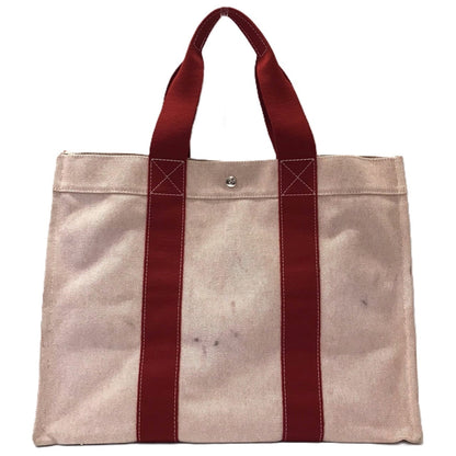 Hermes Bora Bora Red Color Canvas Handbag Tote Bag ( )