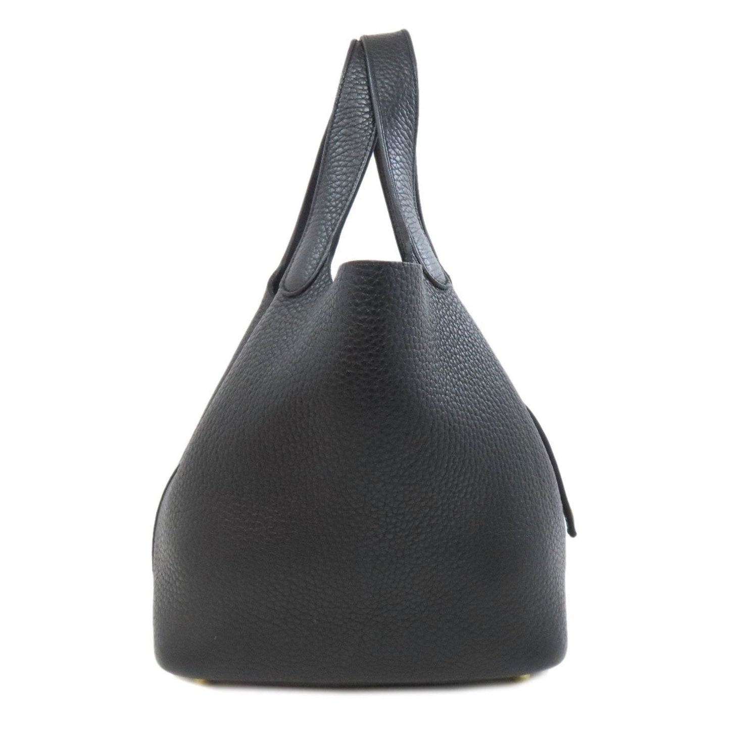 Hermes Black Taurillon Clemence Leather Handbag ( )