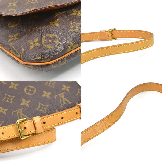 LOUIS VUITTON Shoulder Bag Monogram M tte Salsa Short Canvas Brown Women's M51258