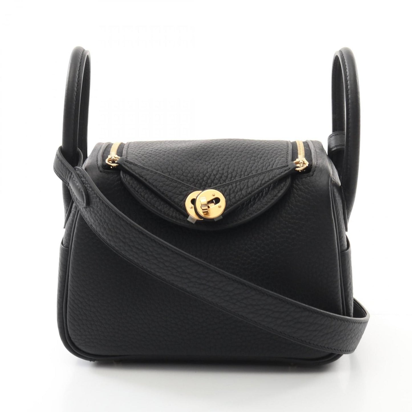 Hermes Black Togo Leather Shoulder Bag ( )