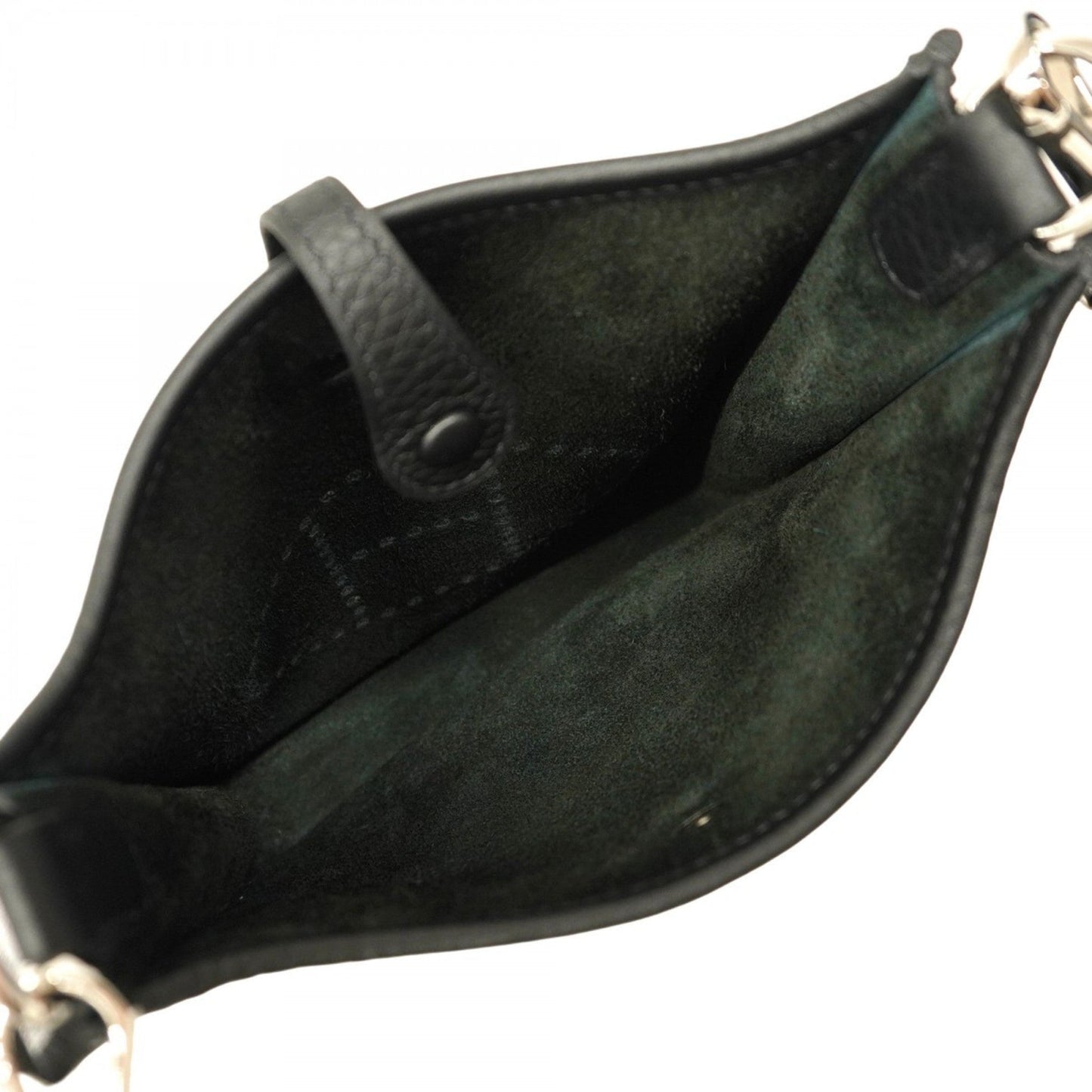 Hermes Black Taurillon Clemence Leather Shoulder Bag ( )