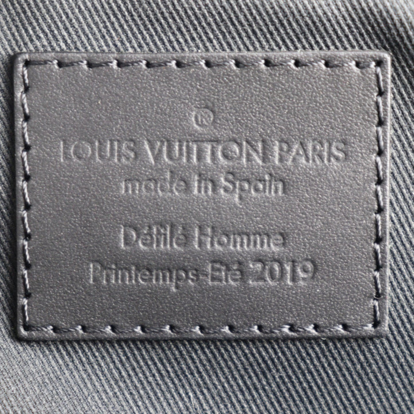 LOUIS VUITTON Utility Side Bag Shoulder M53298 Taurillon Leather Black Orange Body Pouch