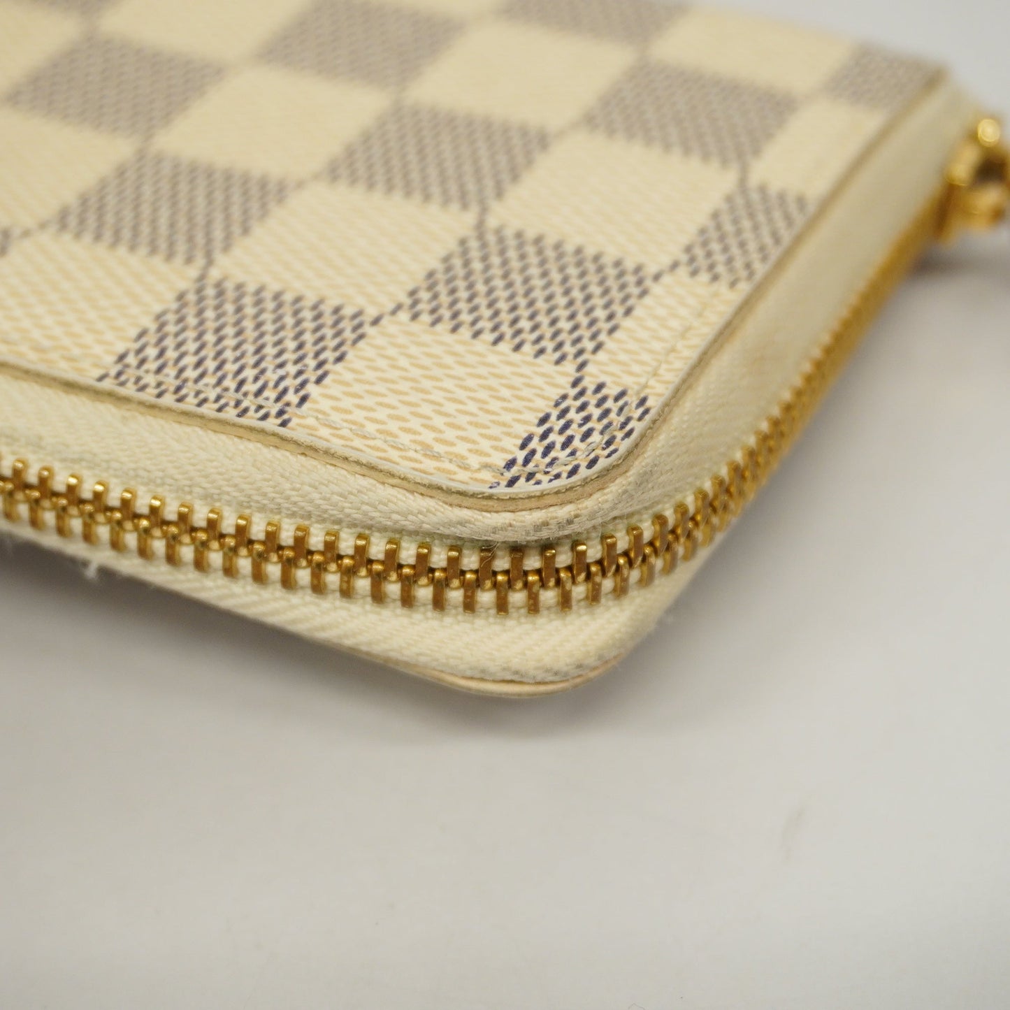 LOUIS VUITTONAuth  Damier Azur Portefeuille Clemence N61264