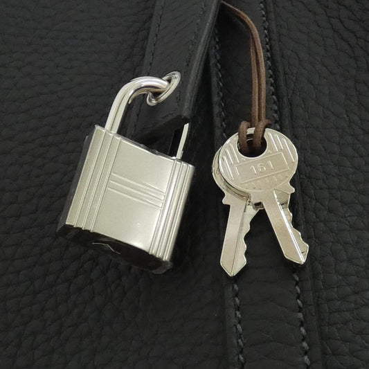 Hermes Black Taurillon Clemence Leather Shoulder Bag ( )