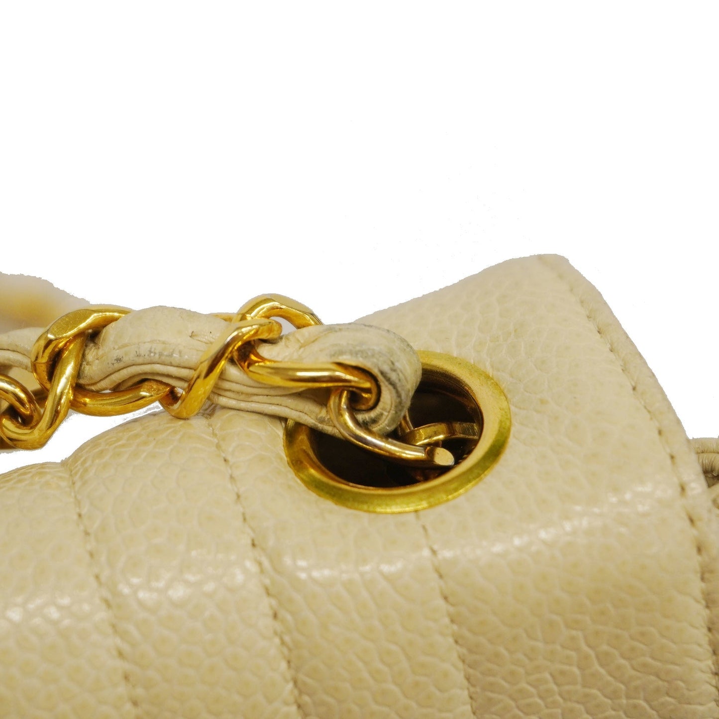 CHANEL Mademoiselle Chain Shoulder Women's Caviar Leather Shoulder Bag