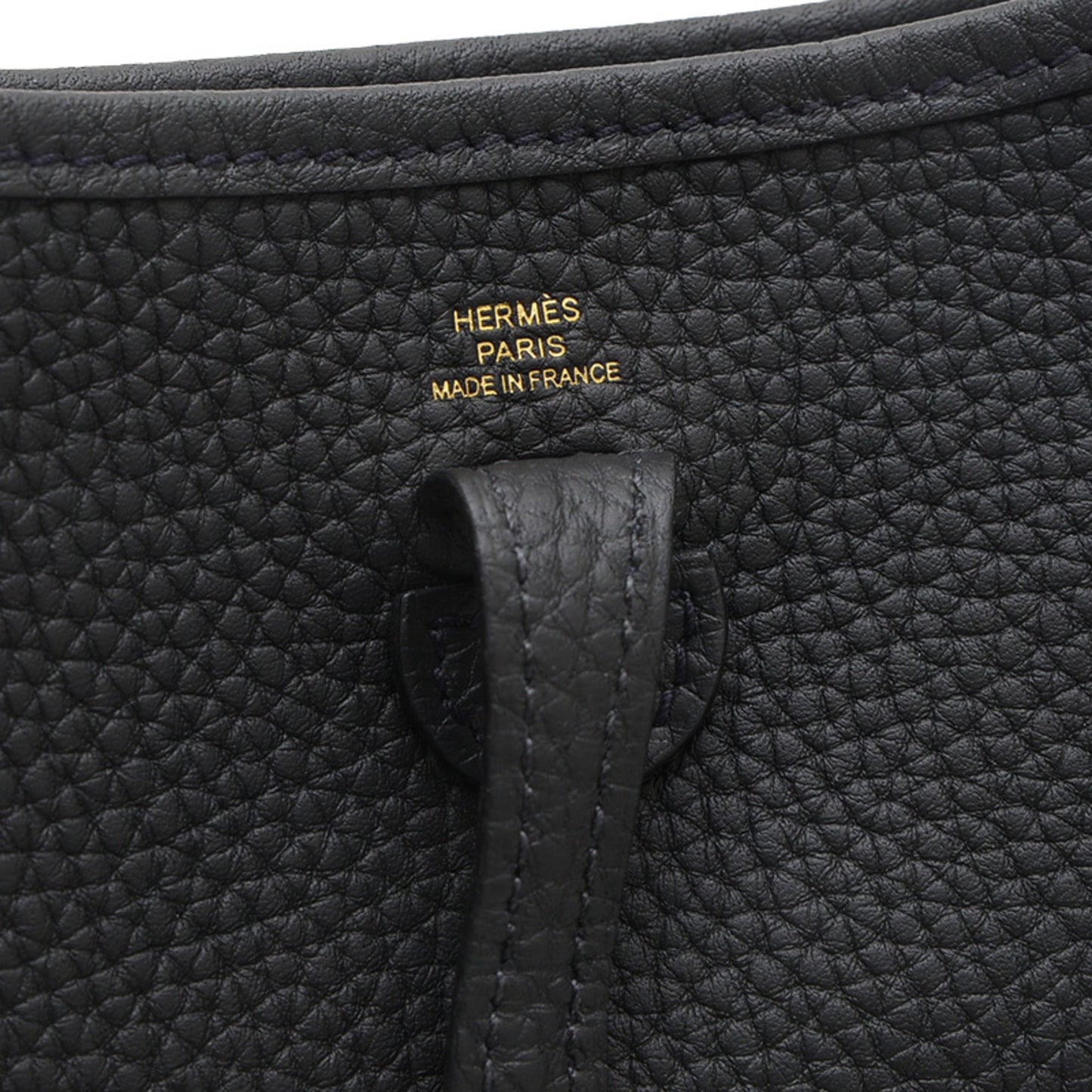 Hermes Black Taurillon Clemence Leather Shoulder Bag ( )