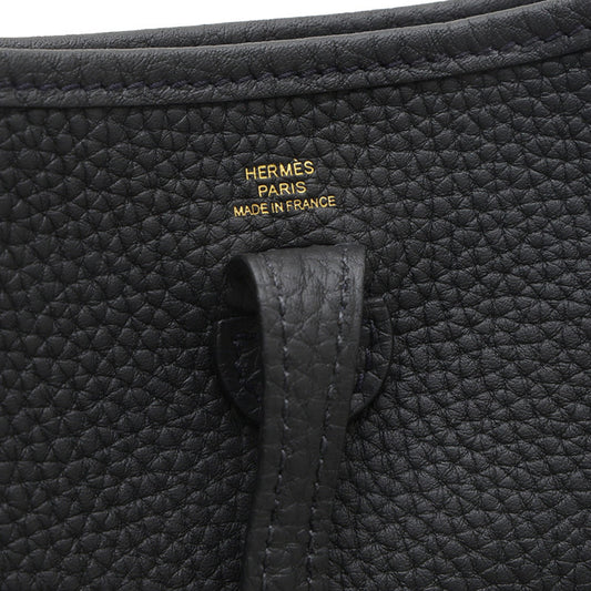 Hermes Black Taurillon Clemence Leather Shoulder Bag ( )