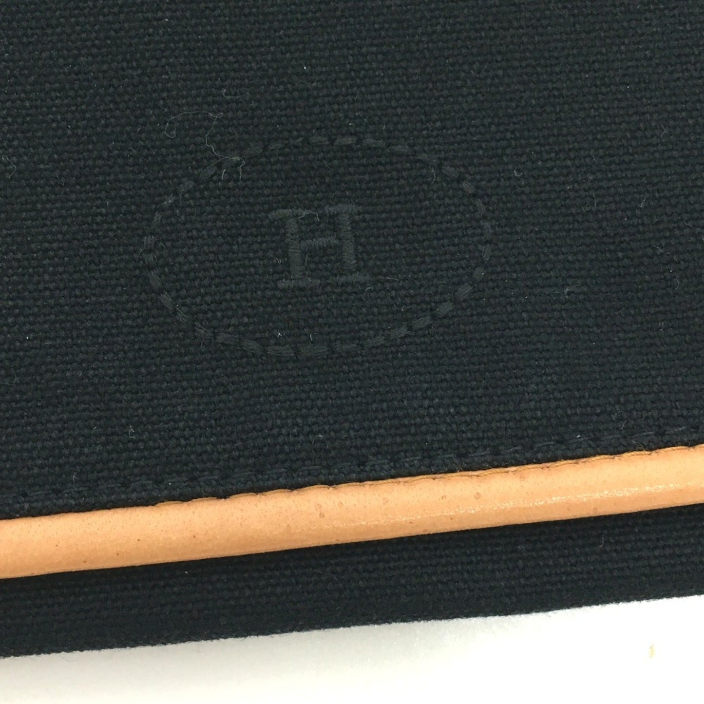 Hermes Bolide Black Canvas Pouch ( )