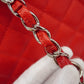 CHANEL   Matelasse Chain Shoulder Women's Leather Tote Bag Red Color