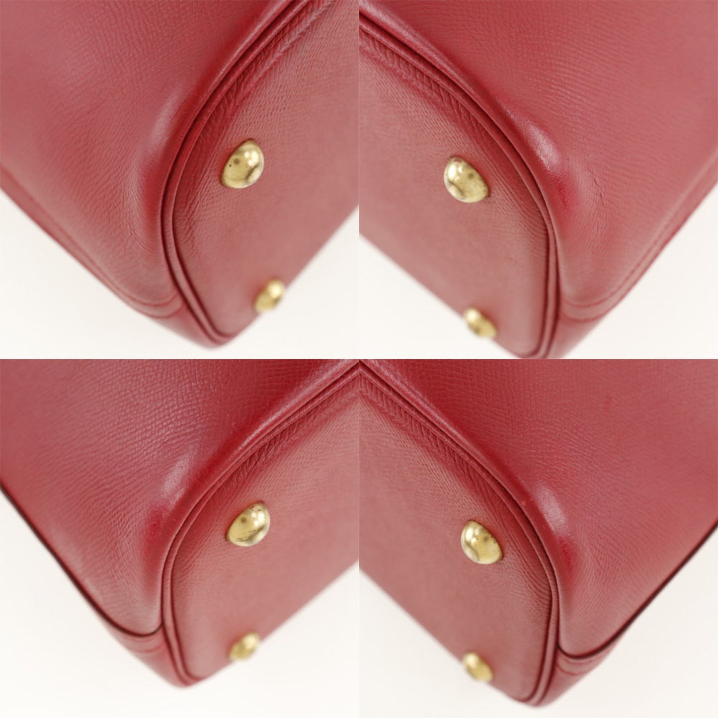 Hermes Bolide Red Color Courchevel Leather Handbag ( )