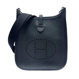 Hermes Black Taurillon Clemence Leather Shoulder Bag ( )