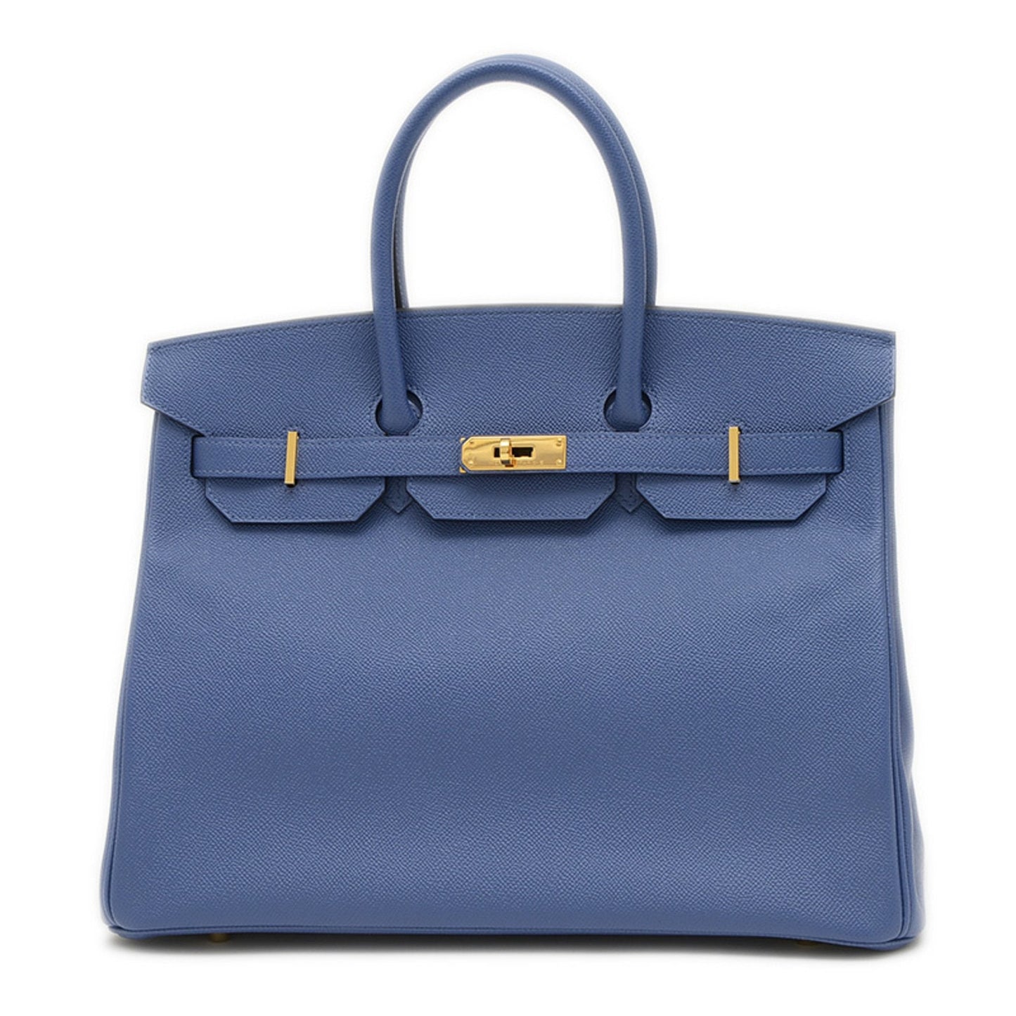 Hermes Blue Epsom Leather Handbag ( )