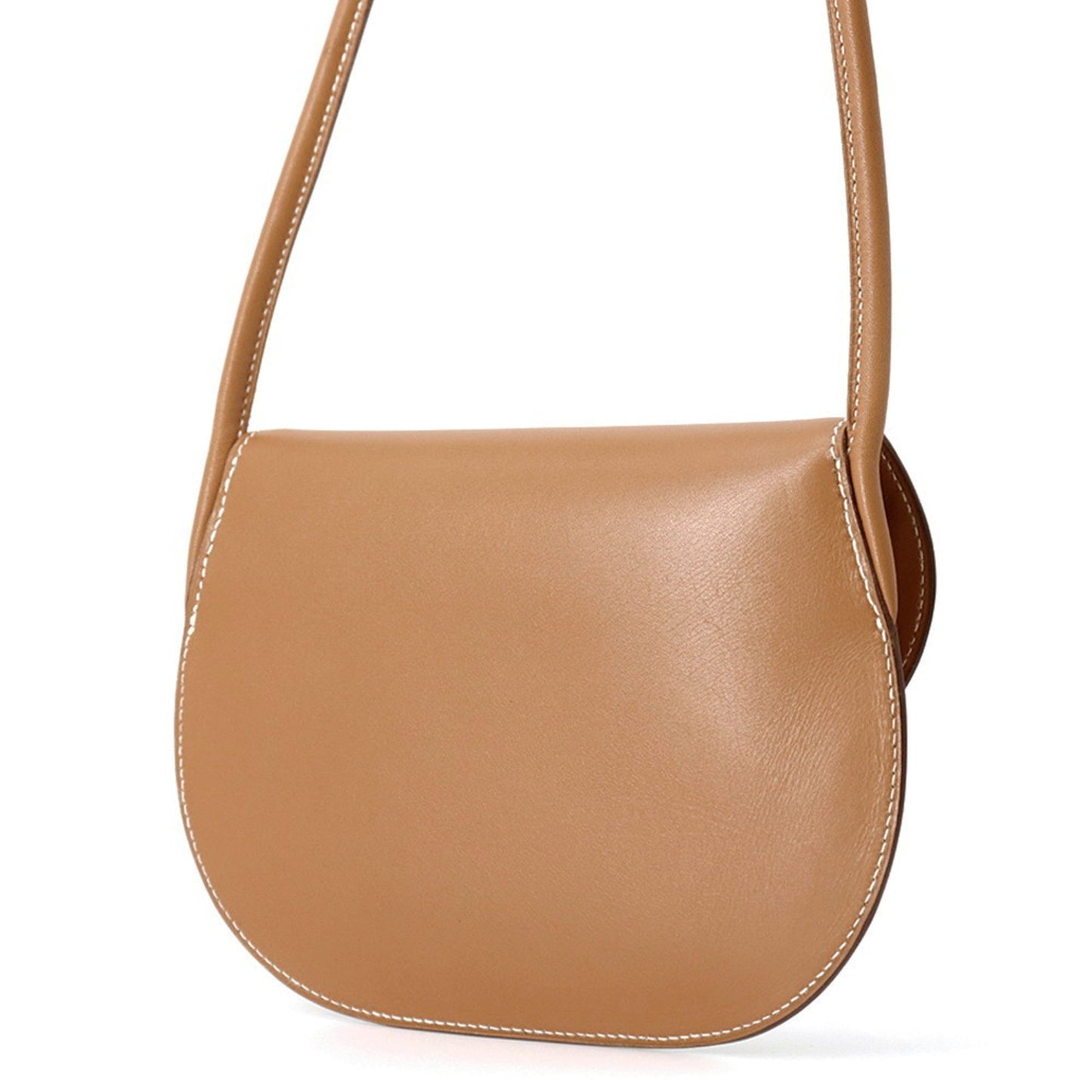 Hermes Brown Box Calf Leather Pochette Shoulder Bag ( )
