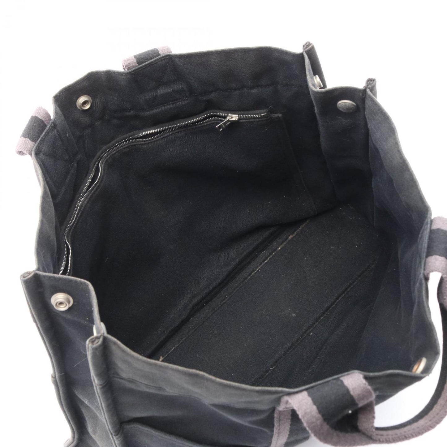 Hermes Black Gray Tote Bag ( )