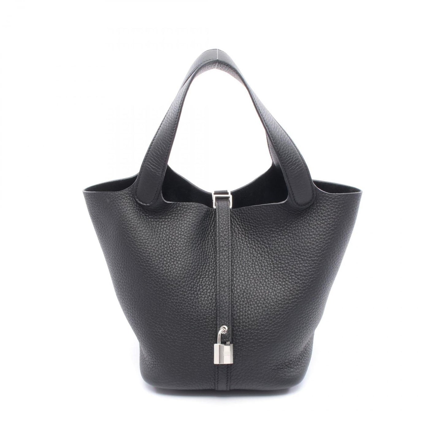 Hermes Black Taurillon Clemence Leather Handbag ( )