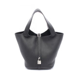 Hermes Black Taurillon Clemence Leather Handbag ( )