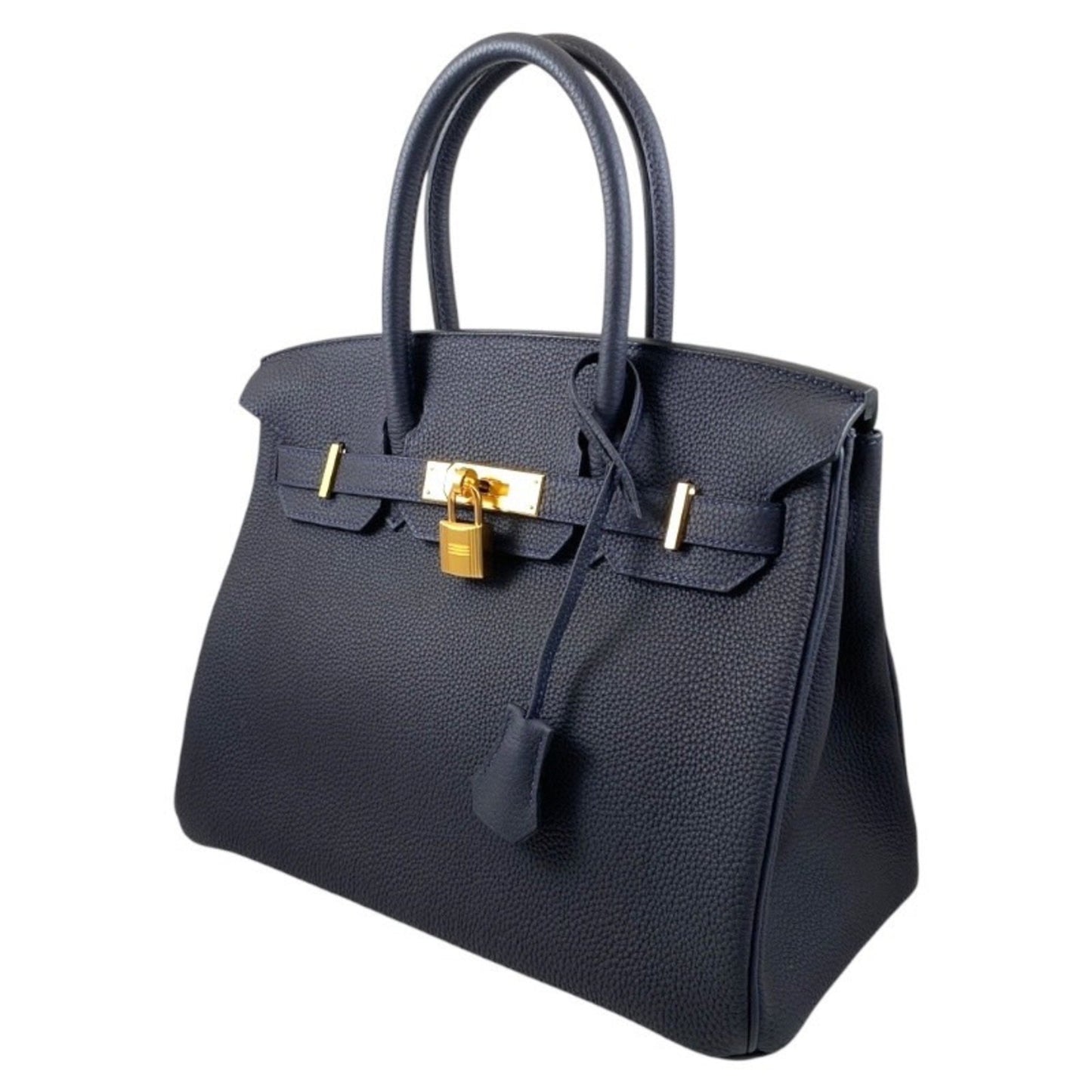 Hermes Blue Nuit Togo Leather Handbag ( )