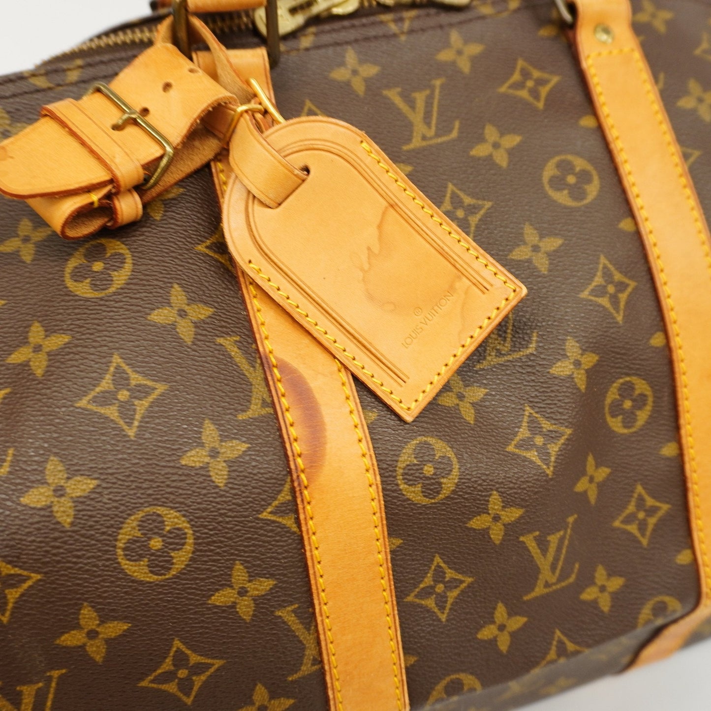 LOUIS VUITTONAuth  Monogram Keepol 55 M41424 Unisex Boston Bag