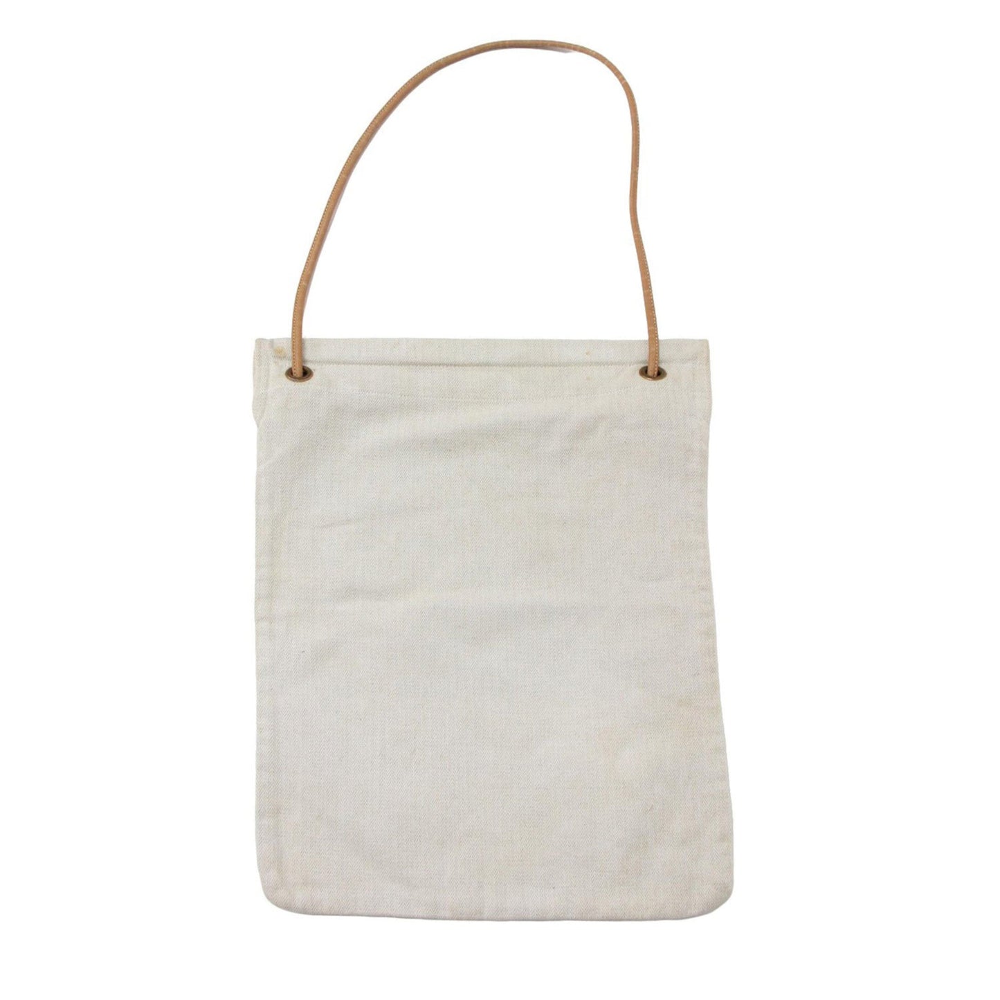 Hermes Beige Cotton 100% Leather Tote Bag ( )
