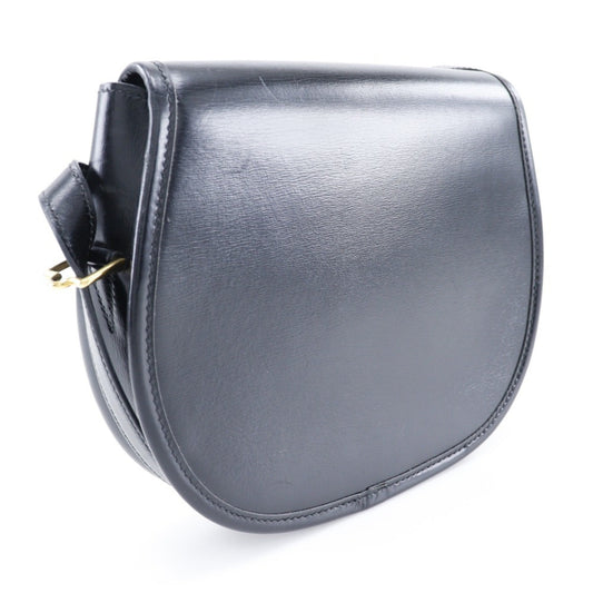 Hermes Black Leather Shoulder Bag ( )