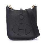Hermes Black Taurillon Clemence Leather Shoulder Bag ( )