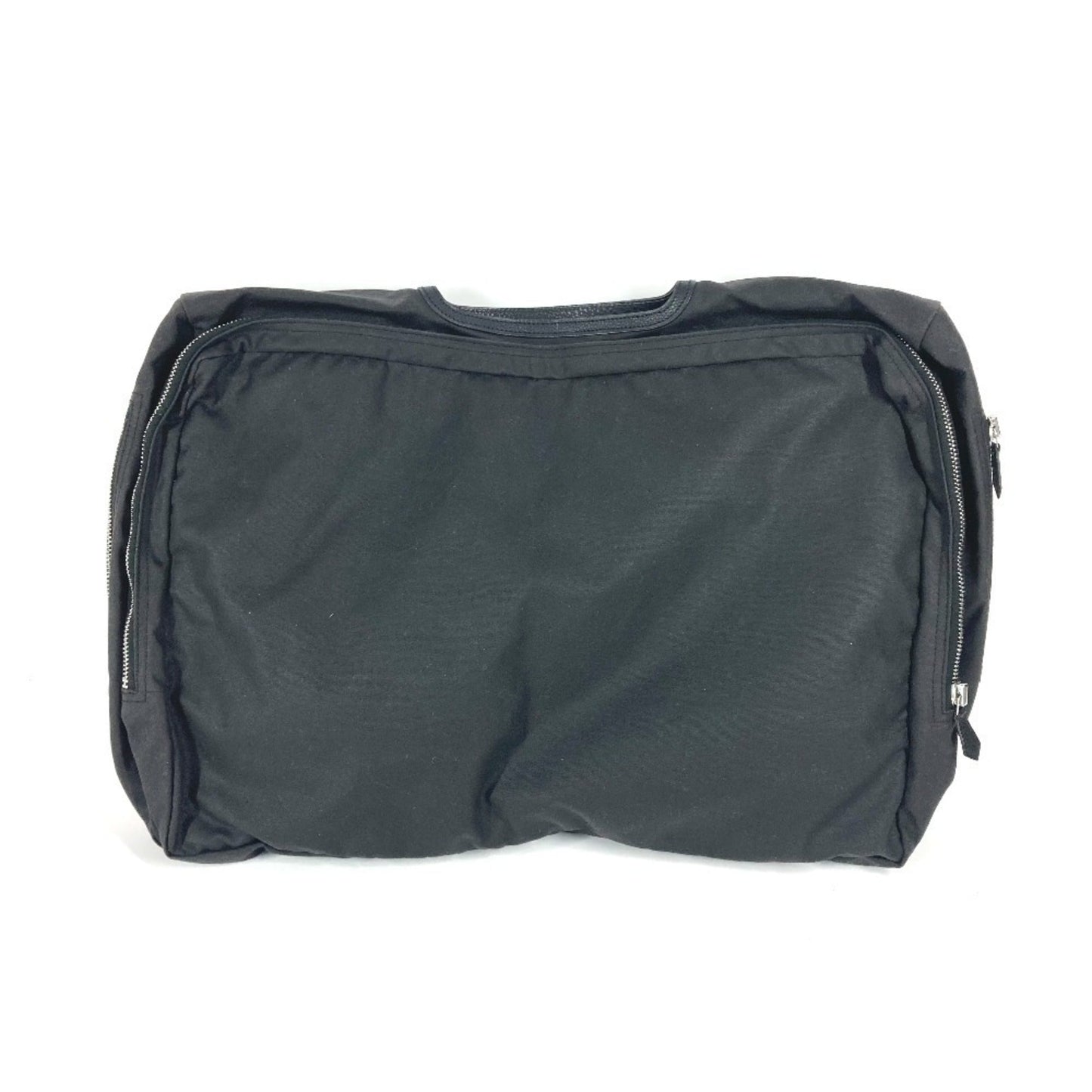 Hermes Black Canvas Handbag Tote Bag ( )
