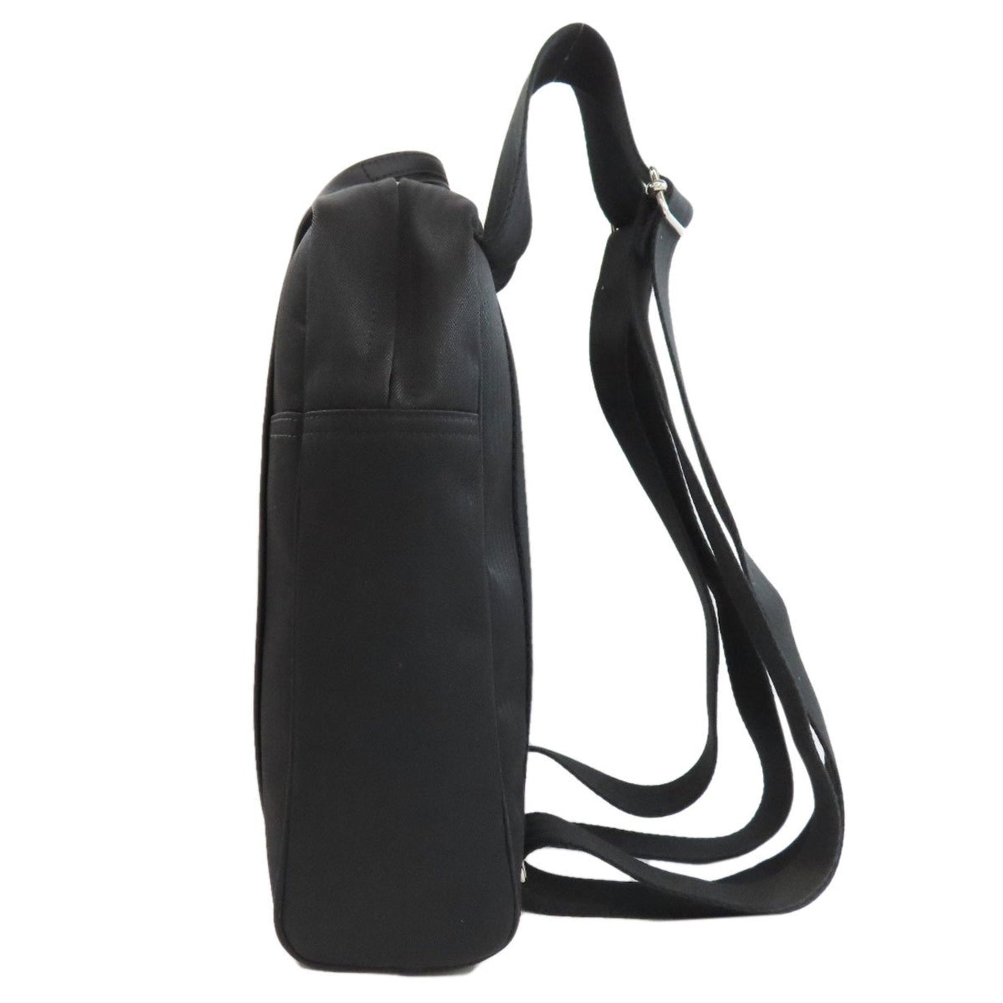 Hermes Acapulco Black Toile Chevron Backpack ( )