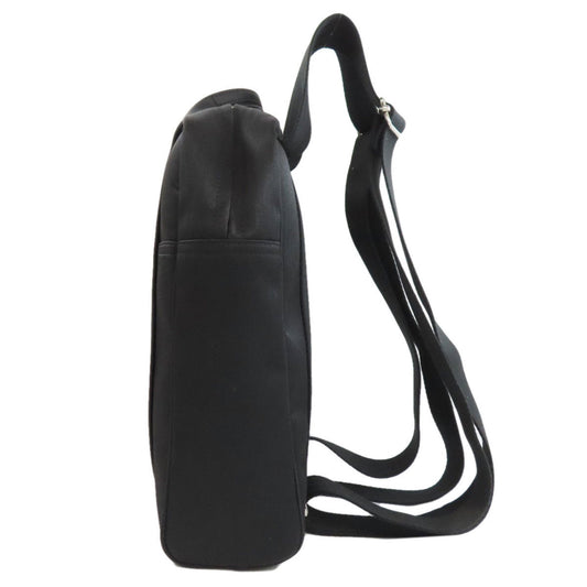 Hermes Acapulco Black Toile Chevron Backpack ( )