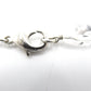 CHANEL B10A Long Necklace Necklace White Silver Plastic plating White Silver