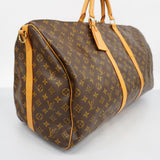 LOUIS VUITTONAuth  Monogram Keepall Bandouliere 60 M41412 Boston Bag