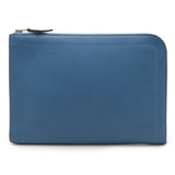 Hermes Blue Leather Clutch Bag ( )