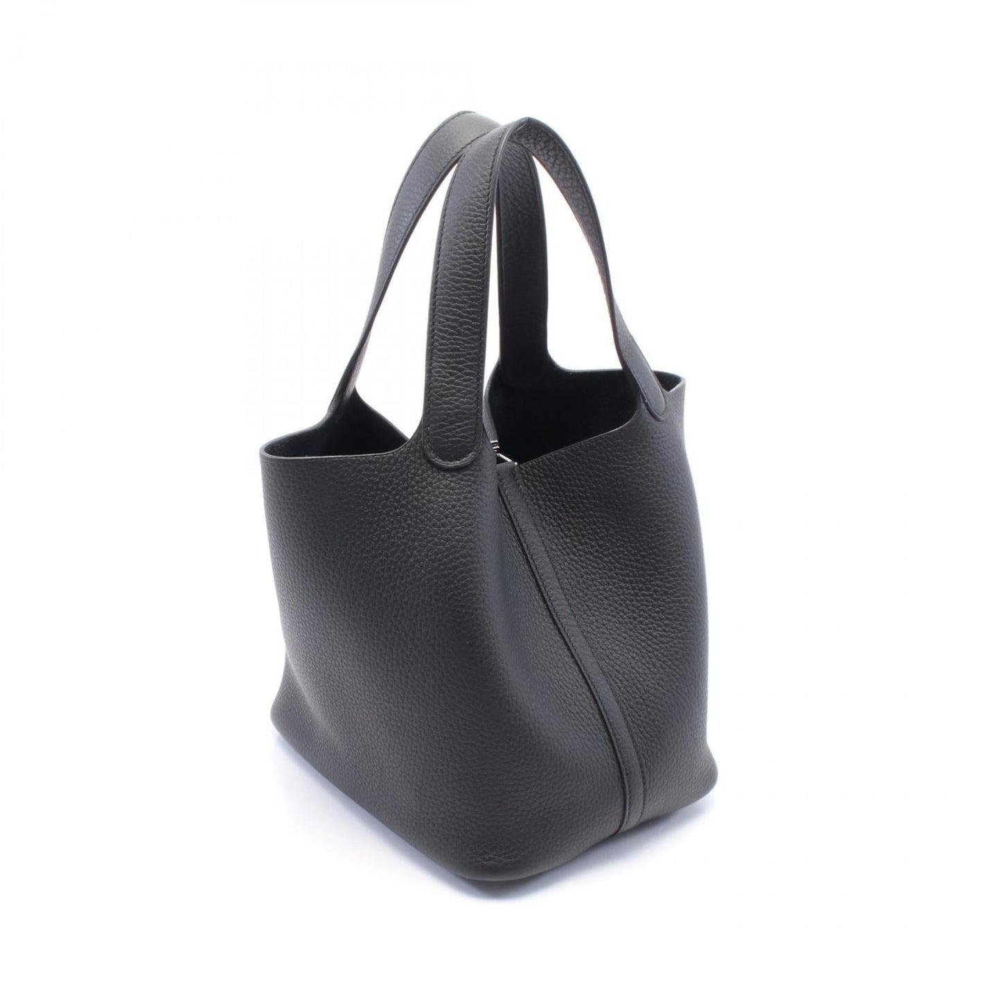 Hermes Black Taurillon Clemence Leather Handbag ( )