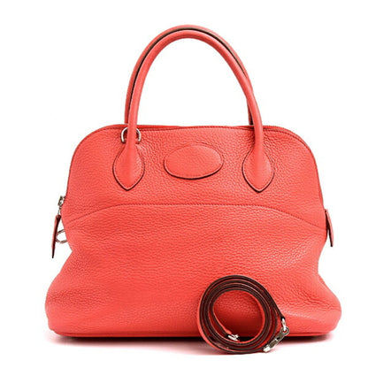 Hermes Bolide Bougainvillier Taurillon Clemence Leather Handbag ( )