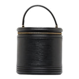 LOUIS VUITTON Epi Cannes Handbag Vanity Bag M48032 Noir Black Leather Ladies