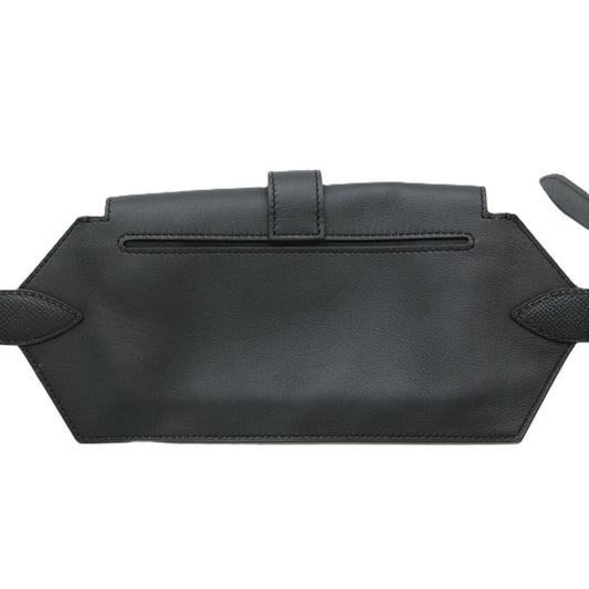 Hermes Black Swift Leather Fanny Pack ( )
