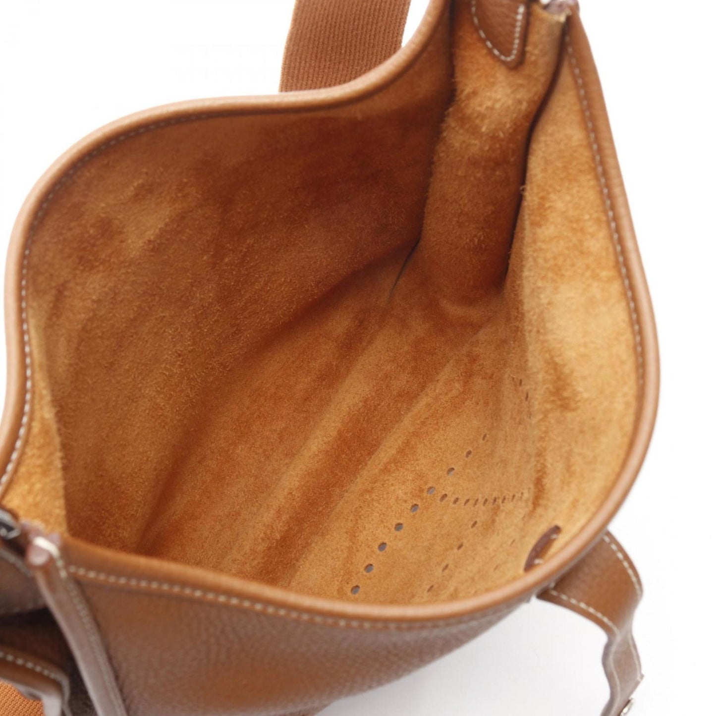 Hermes Brown Taurillon Clemence Leather Shoulder Bag ( )