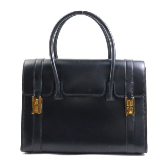 Hermes Black Box Calf Leather Handbag ( )