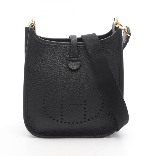 Hermes Black Taurillon Clemence Leather Shoulder Bag ( )