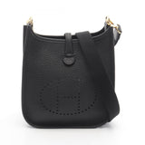 Hermes Black Taurillon Clemence Leather Shoulder Bag ( )
