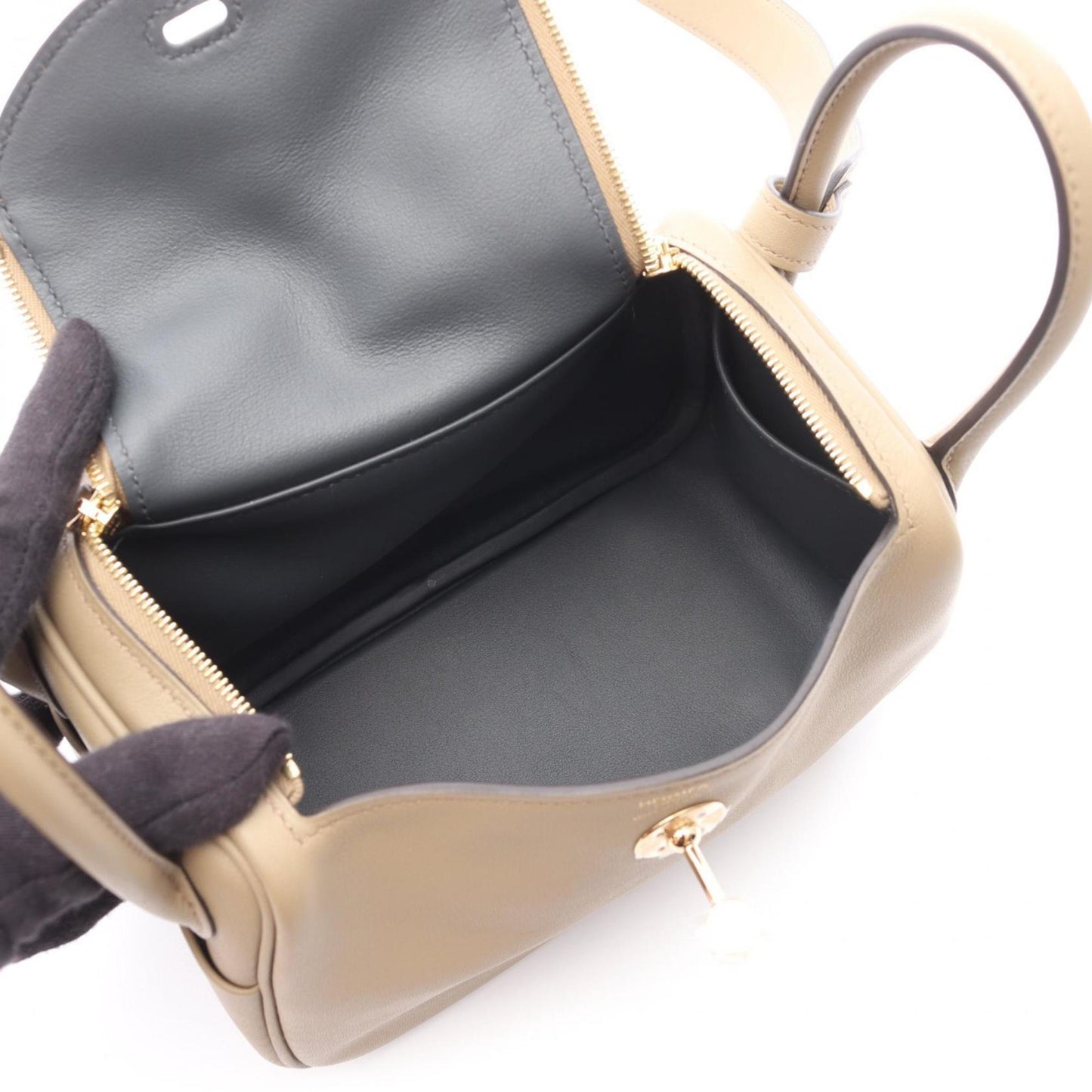 Hermes Brown Swift Leather Shoulder Bag ( )